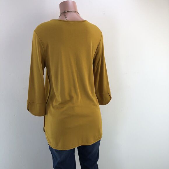 Cato Est 1946 Women’s Tunic Top Blouse Geometric Size M 3/4 Bell Sleeve … - Picture 7 of 14